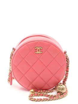 CHANEL Pre-Owned: Розовая сумка через плечо 
