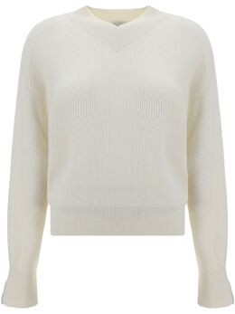 Brunello Cucinelli: Белый свитер 