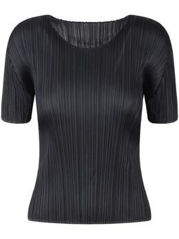 Pleats Please Issey Miyake: Чёрный топ 