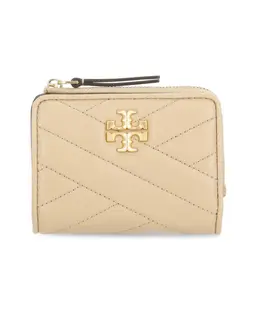 Tory Burch: Бежевый кошелёк 