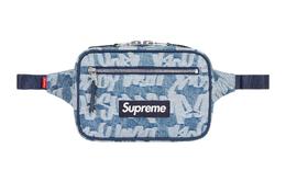 Supreme: Синяя поясная сумка 