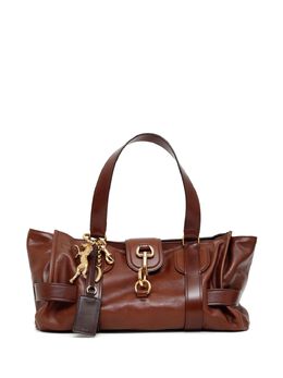 Chloé: Коричневая сумка-шоппер 