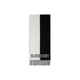 Burberry: Чёрный шарф 