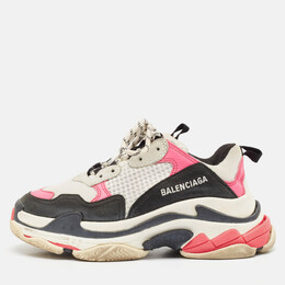 Balenciaga: Многоцветные кроссовки  Triple S