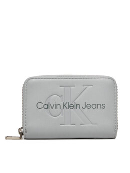 Calvin Klein Jeans: Серый кошелёк 