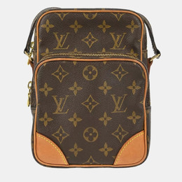 Louis Vuitton: Коричневая сумка через плечо 