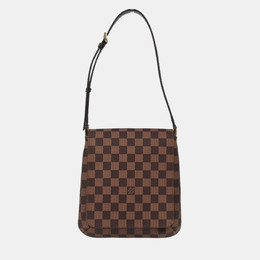 Louis Vuitton: Коричневая сумка  Musette