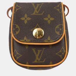 Louis Vuitton: Коричневая сумка  Pochette