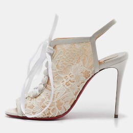 Christian Louboutin: Белые сандалии 