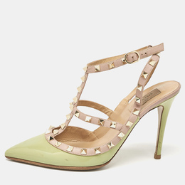 Valentino: Зелёные туфли  Rockstud