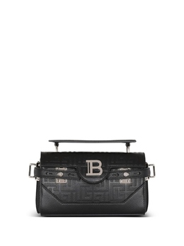 Balmain: Чёрная сумка  B-Buzz 19