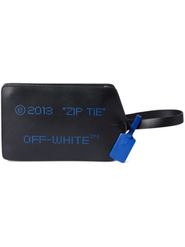 Off-White: Чёрный клатч  Zip Tie