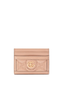 Gucci: Розовый картхолдер  GG