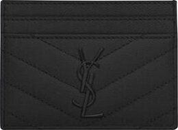 Saint Laurent: Чёрный картхолдер  Monogram