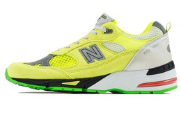 New Balance: Жёлтые кроссовки  991