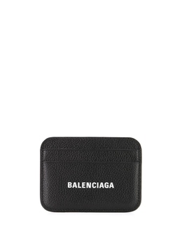 Balenciaga: Чёрный картхолдер  Cash