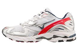 Mizuno: Серебристые кроссовки 