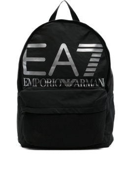 EA7 Emporio Armani: Чёрный рюкзак 