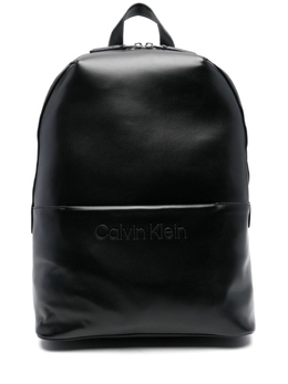 Calvin Klein: Чёрный рюкзак 