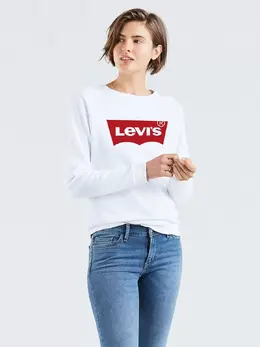 Levi's: Белый свитшот 