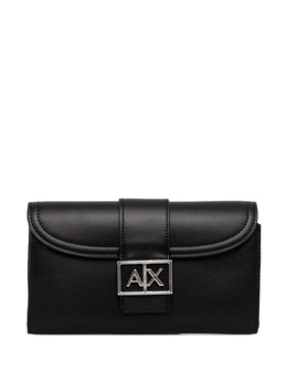 Armani Exchange: Чёрный кошелёк 