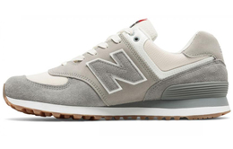 New Balance: Серые кроссовки  574