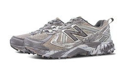 New Balance: Серые кроссовки 