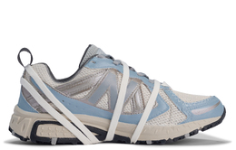 New Balance: Синие кроссовки 