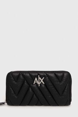 Armani Exchange: Чёрный кошелёк 