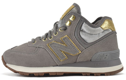 New Balance: Серые кроссовки  574