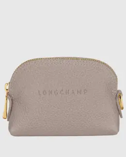 Longchamp: Серый кошелёк  Le Foulonné