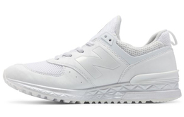 New Balance: Белые кроссовки  574