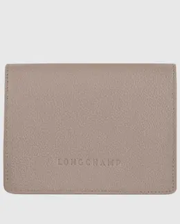 Longchamp: Серый кошелёк  Le Foulonné