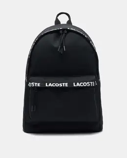 Lacoste: Чёрный рюкзак 