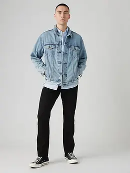 Levi's: Чёрные джинсы  502