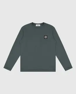 Stone Island: Зелёный свитшот 