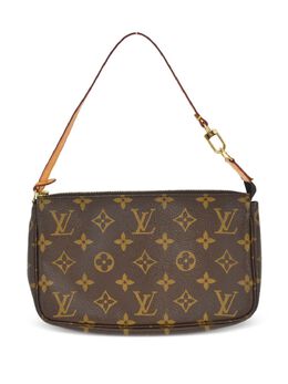 Louis Vuitton Pre-Owned: Коричневый клатч 