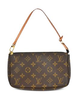 Louis Vuitton Pre-Owned: Коричневый клатч 