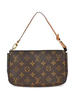 Louis Vuitton Pre-Owned: Коричневый клатч 