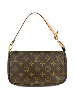 Louis Vuitton Pre-Owned: Коричневый клатч 