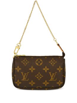 Louis Vuitton Pre-Owned: Коричневый клатч 