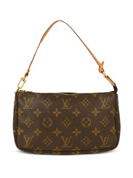 Louis Vuitton Pre-Owned: Коричневый клатч 