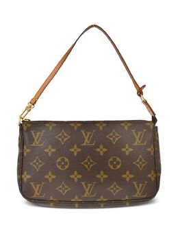 Louis Vuitton Pre-Owned: Коричневый клатч 