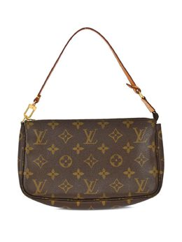 Louis Vuitton Pre-Owned: Коричневый клатч 