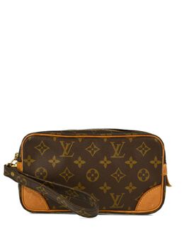 Louis Vuitton Pre-Owned: Коричневый клатч 