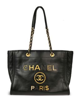 CHANEL Pre-Owned: Чёрная сумка 