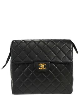 CHANEL Pre-Owned: Чёрный рюкзак 