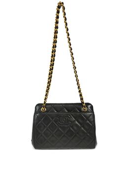 CHANEL Pre-Owned: Чёрная сумка 