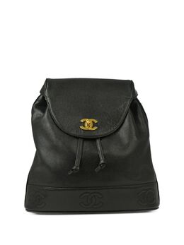 CHANEL Pre-Owned: Чёрный рюкзак 