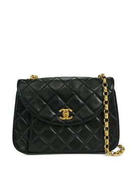 CHANEL Pre-Owned: Чёрная сумка 